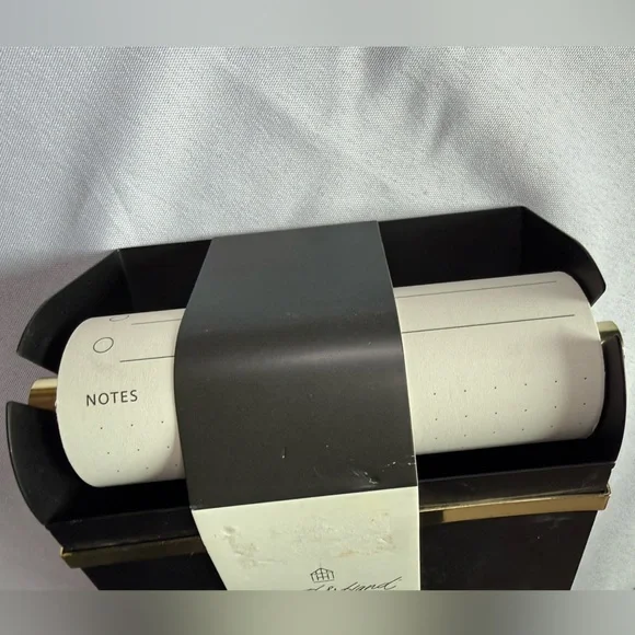 Hearth & Hand Black and Gold Metal Note Roll. NWT - Picture 7 of 16